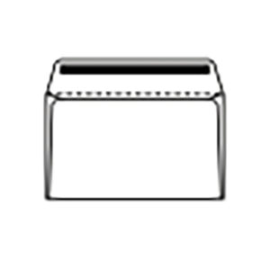 Env C6 114x162 White Simplistik 25pk 500
