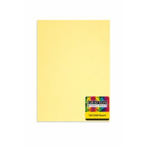 Grafton A4 160gsm Board (10 Pk) - Pastel Yellow