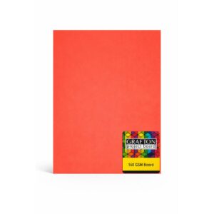 Grafton A4 160gsm Board (10 Pk) - Bright Red