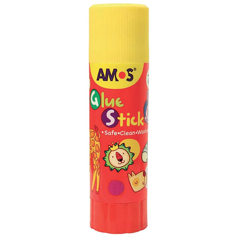 Amos Red Glue Stick 22gram In 20's Red - Gsw22ary