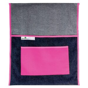 Trefoil School Chairbag Denim 440mm With Pocket Pink