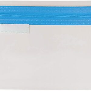 Trefoil Clear Exam Pencil Bag 33cm Light Blue