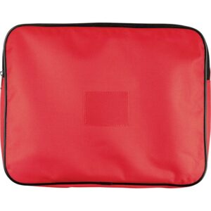 Trefoil Polyester Subject Sorter With Gusset Red