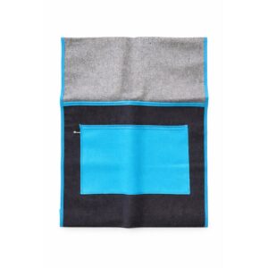 Trefoil School Chairbag Denim 380mm With Pocket Turquoise