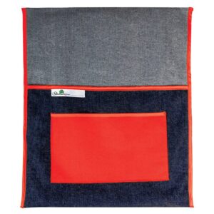 Trefoil School Chairbag Denim 380mm With Pocket Red
