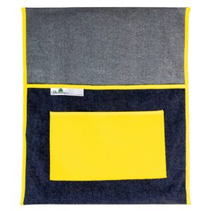 Trefoil School Chairbag Denim 380mm With Pocket Yellow