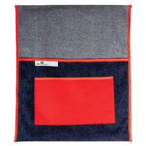 Trefoil School Chairbag Denim 440mm With Pocket Red