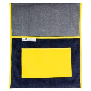 Trefoil School Chairbag Denim 440mm With Pocket Yellow