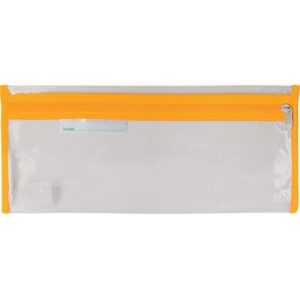 Trefoil Clear Exam Pencil Bag 33cm Yellow