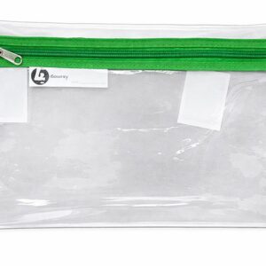 Trefoil Clear Pencil Bag A5 Green
