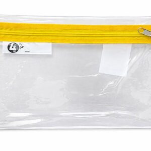 Trefoil Clear Pencil Bag A5 Yellow