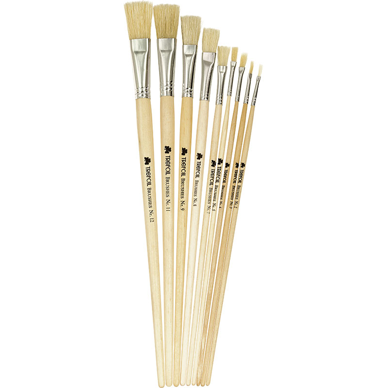 Trefoil Artist Flat L/handle Paint Brush #10 10`s