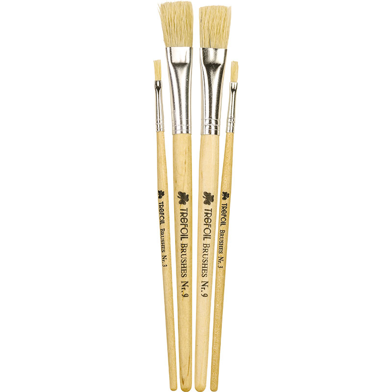 Trefoil Artist Flat S/handle Paint Brush #12 10`s