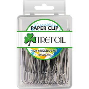 Retail Box Accessories 30pc Paper Clips Silver 50mm