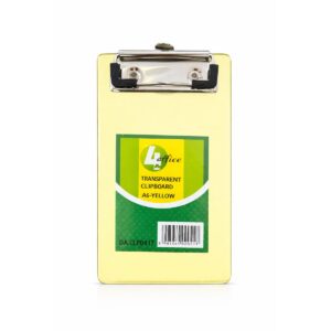 Trefoil Transparent Clipboard A6 Yellow