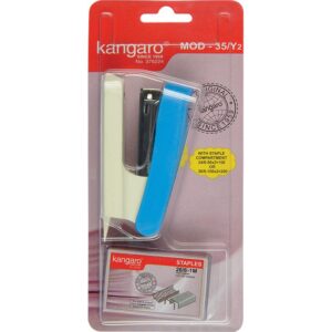 Kangaro Combo Mini 480 Punch & Hdm-35 Stapler Bright Blue