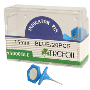 Indicator Pins 15mm Box 20`s Blue