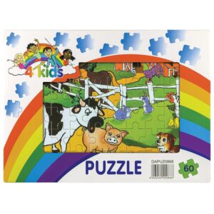 Trefoil Wooden Puzzle 60 Piece Assorted