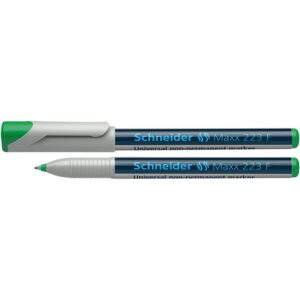 Maxx 223 F - 0.7mm Fine Marker-non-permanent Green 10's