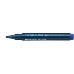 Maxx 133 - Chisel Point 1 + 4mm Permanent Marker Blue 10's