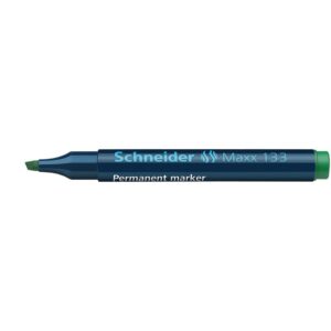Maxx 133 - Chisel Point 1 + 4mm Permanent Marker Green 10's