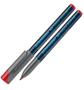 Maxx 224 M - 1.0mm Medium Marker - Permanent Red 10's