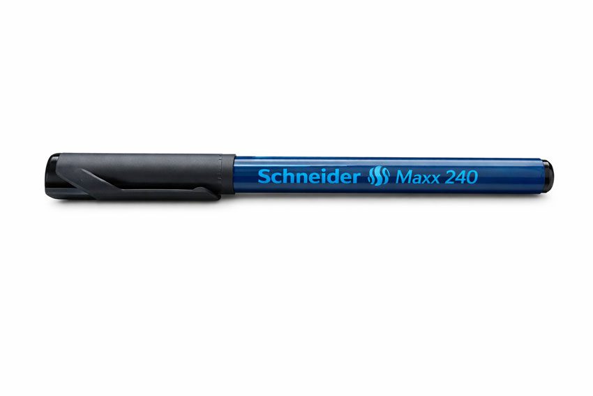 Maxx 240 - Slim Permanent Marker 1 - 2mm Black 10's