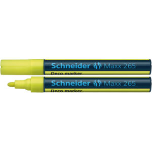 Maxx 265 - Liquid Chalk Marker 2 - 3mm Tip Yellow 10's