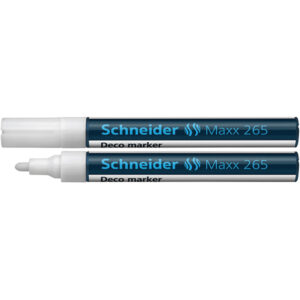 Maxx 265 - Liquid Chalk Marker 2 - 3mm Tip White 10's