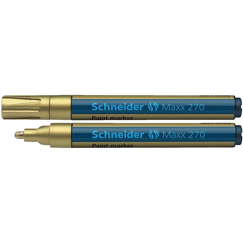 Maxx 270 - Paint Marker Bullit Point 1-3mm Gold 10's