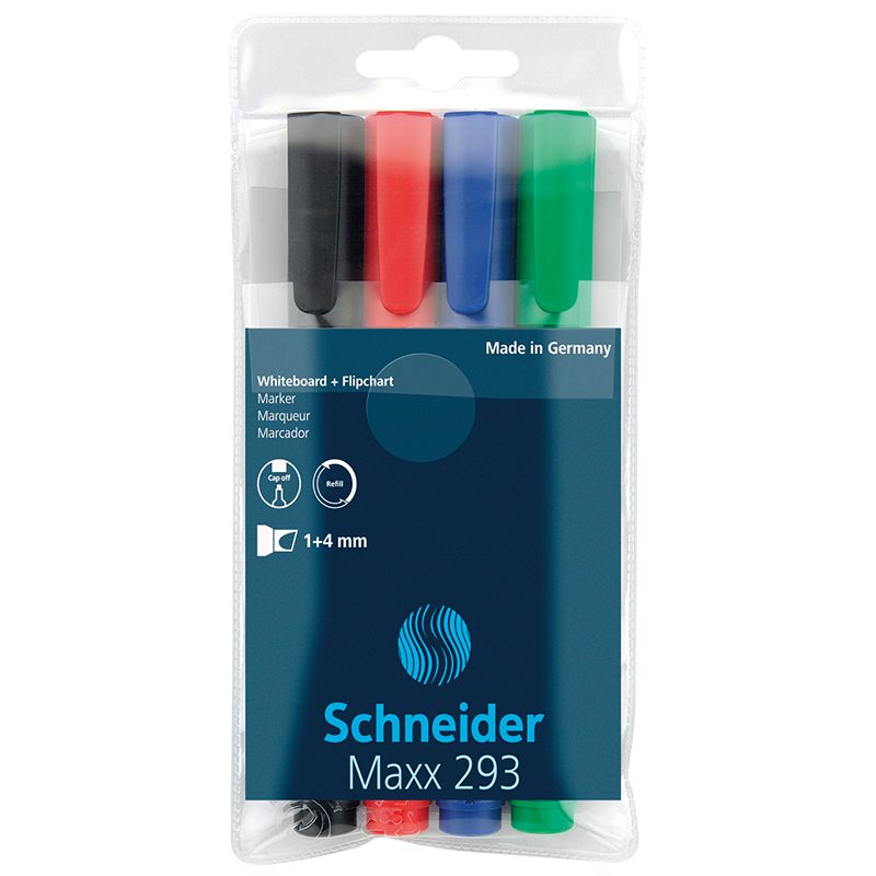 Maxx 293 - Wallet Of 4 - Black/red/blue/green