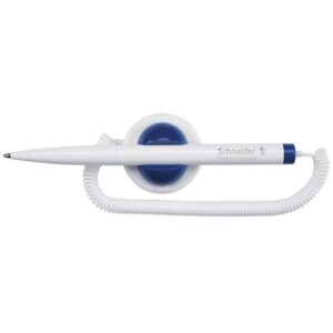 Klick-fix Ballpoint Pen With Plastic Chain White Blister