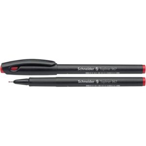 Topliner 967 0.4mm - Fineliner Red 10's