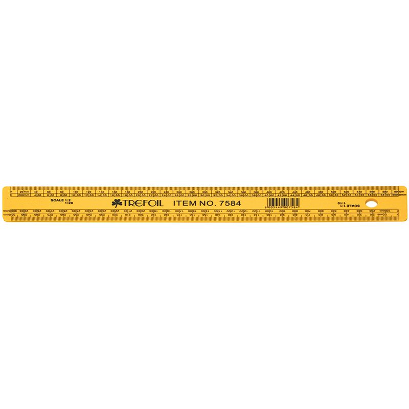 Technical Drawing Flat Scale Ruler 30cm Engineering #7584