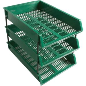 Officer Letter Tray Stackable Green