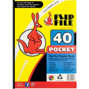 Flip File Kangaroo A4 40 Pocket